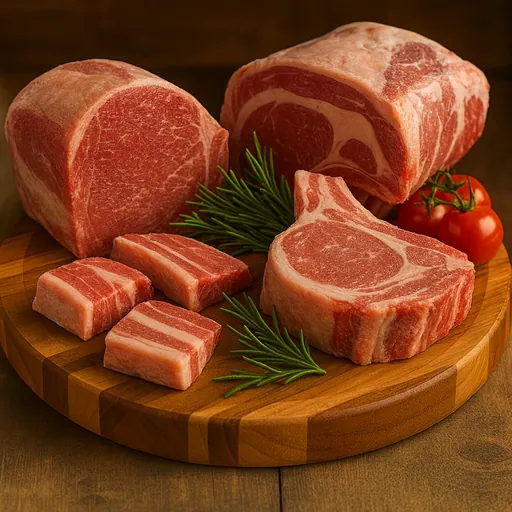 Meat of swine, fresh, chilled or frozen